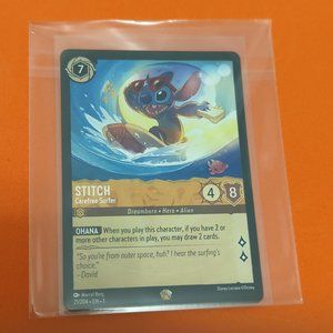Disney Lorcana Stitch Carefree Surfer 21/204 - Non Foil - LP